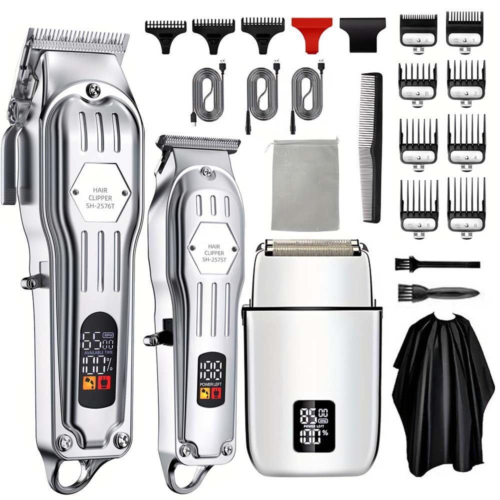 Electric Shaver Rotary - Ensemble de tondeuses et coupe-cheveux professionnels