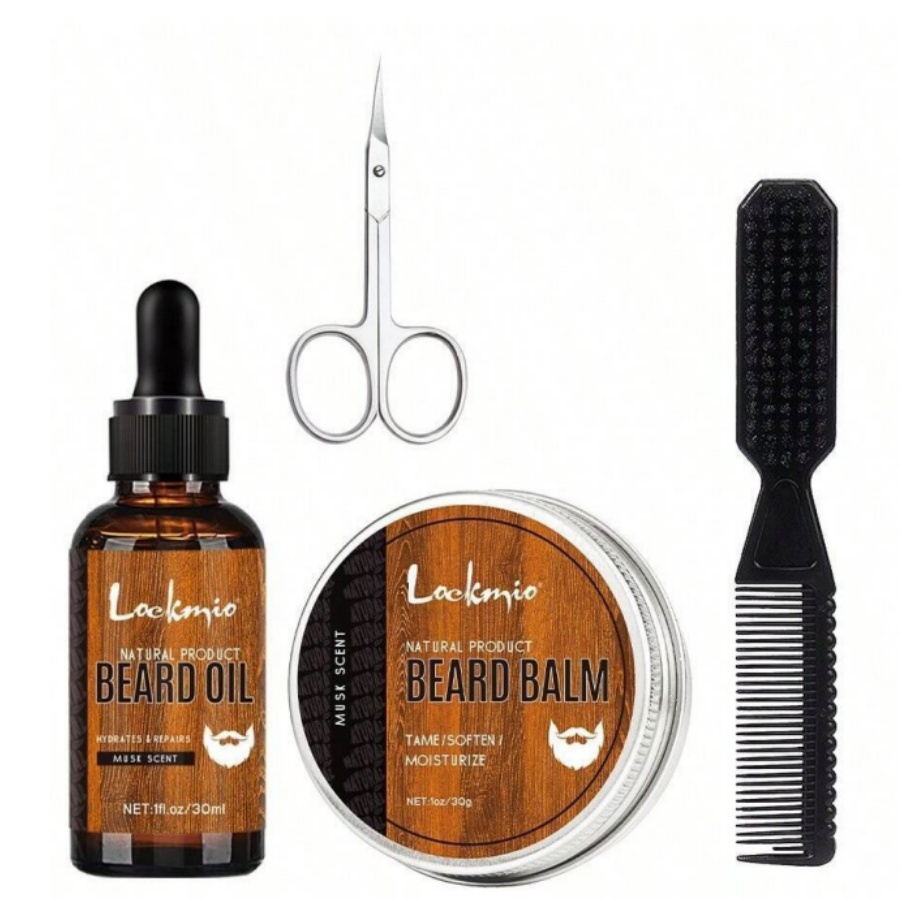 Men'S Grooming Cream - Kit de baume à barbe pour