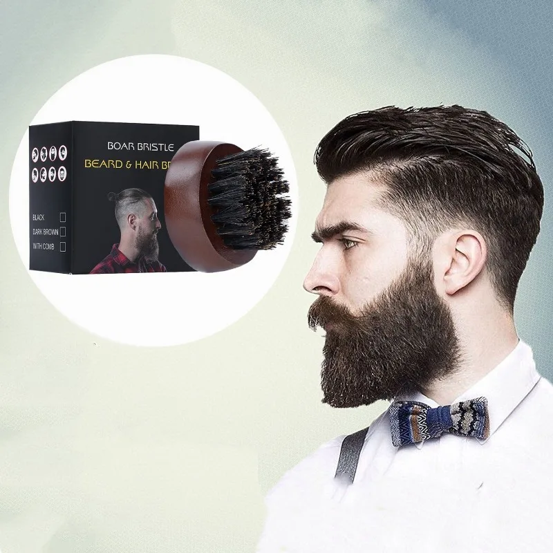 Mens Grooming Tools - Brosse à barbe en poils de