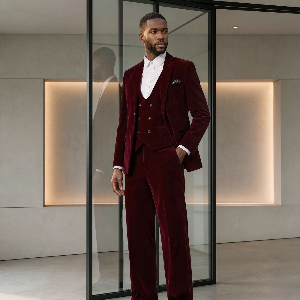 Costumes de mariage en velours - Men'S Grooming Awards avis et prix