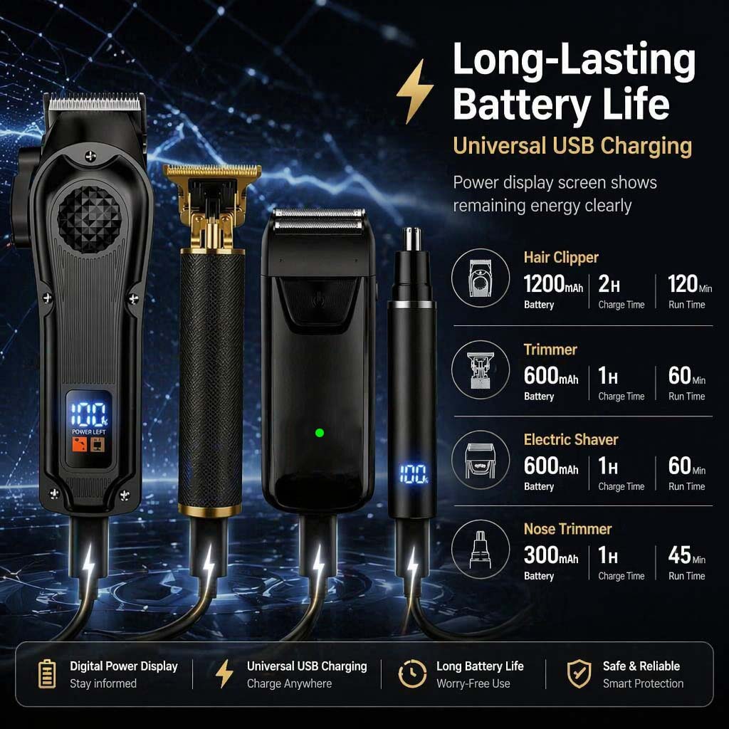 Kit de tondeuse à cheveux 4 en - Electric Shaver Rotary avis et prix