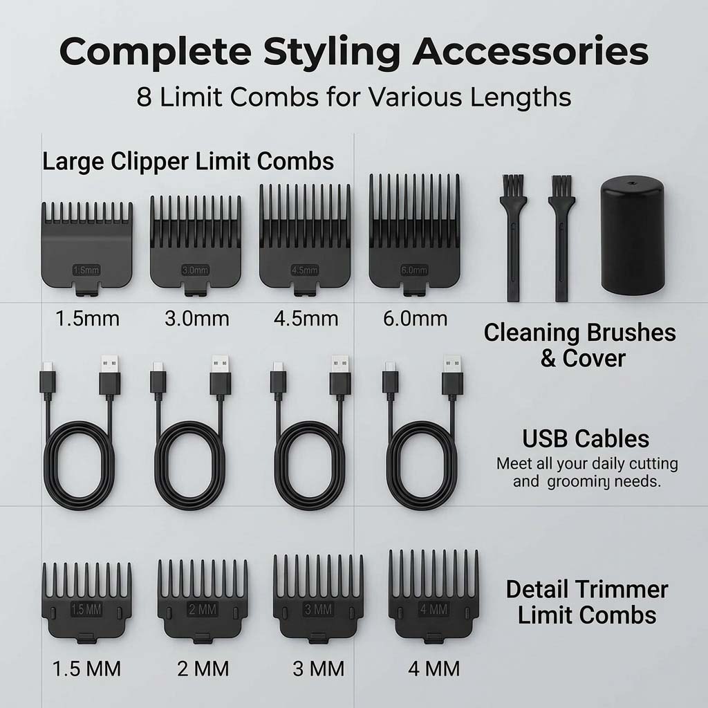 Kit de tondeuse à cheveux 4 en - Electric Shaver Rotary avis et prix